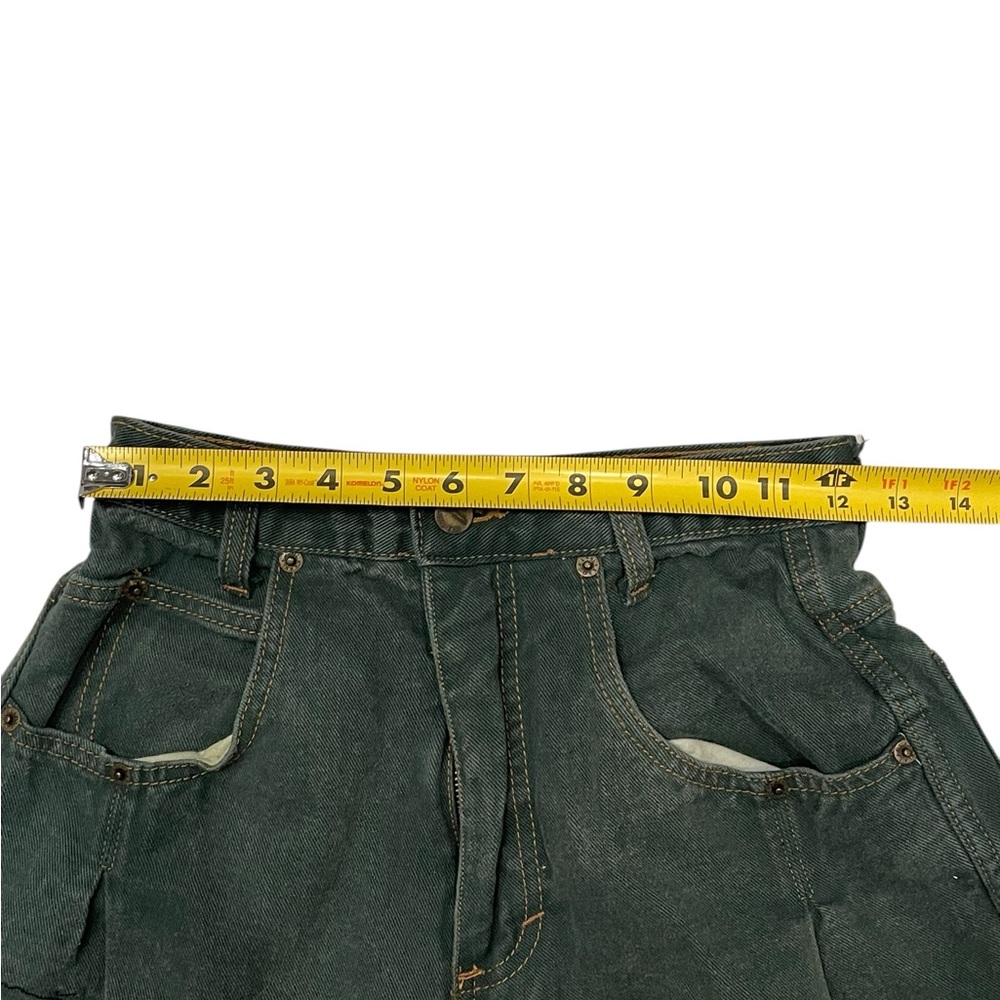 Karl Kami Dark High-Waisted Green 90's Baggy Made In USA Size: XS/28 - Picture 8 of 11
